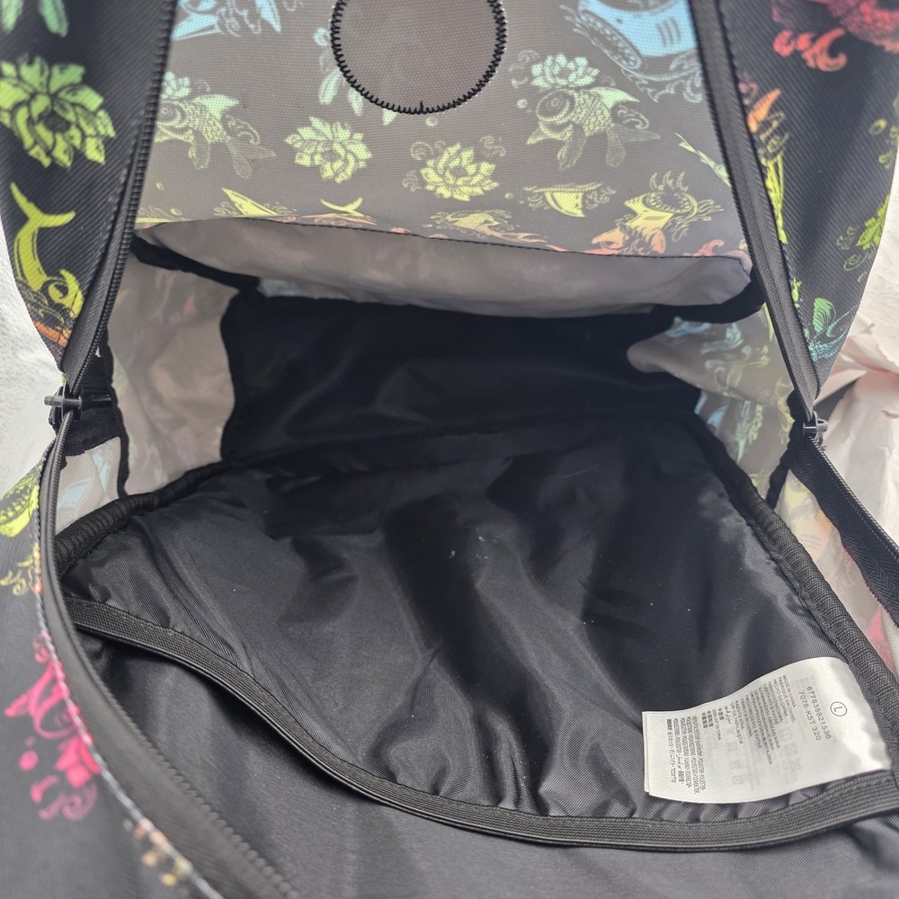 Hurley Underwater Aerial Backpack Unisex Bookbag Black Multicolor Ocean Theme - Picture 7 of 11